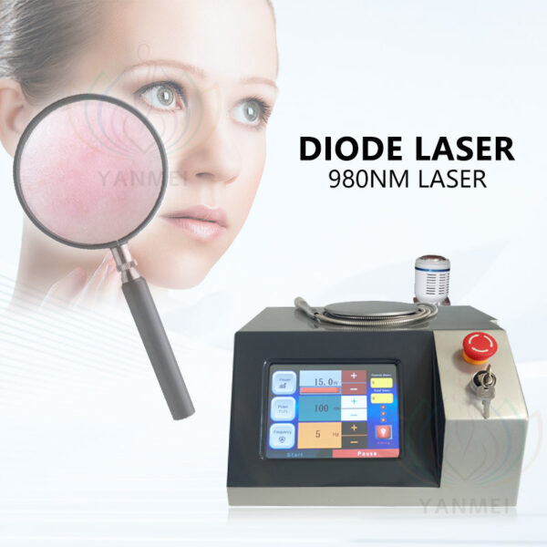 Blood Vessels Spider Vein Removal 980nm Laser Treatment Machine