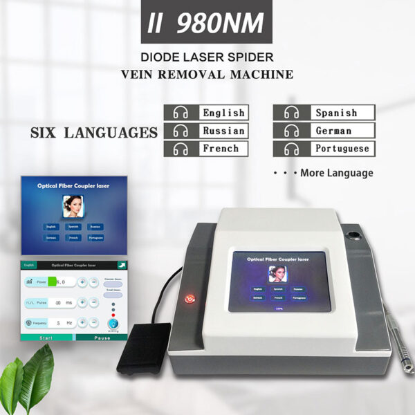 Spider Vein Removal Vascular Removal 980 nm laser Machine